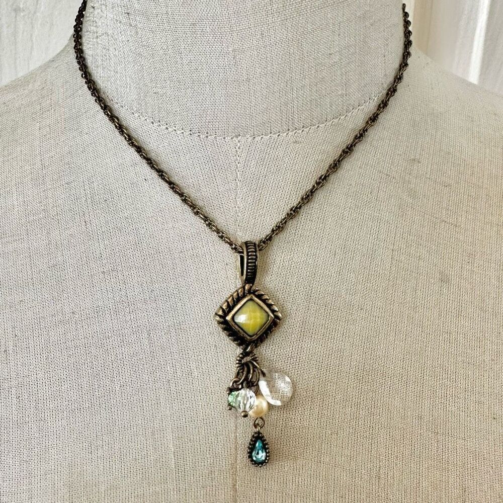 Lia Sophia charm pendant necklace